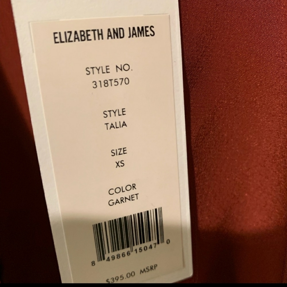 Elizabeth and James 100% silk wrap shirt with lace - Picture 10 of 12